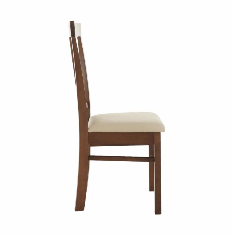 Výnimočná a elegantná jedálenská stolička vo farbe orech