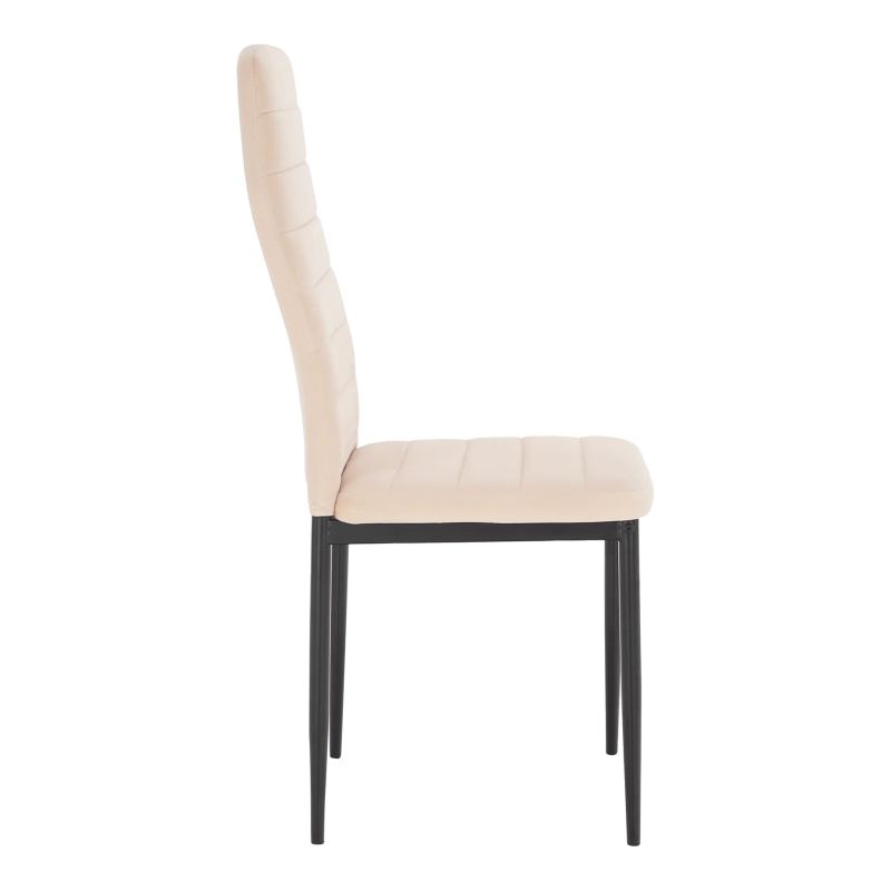 Stolička s jednoduchým dizajnom béžová Dulux Velvet látka