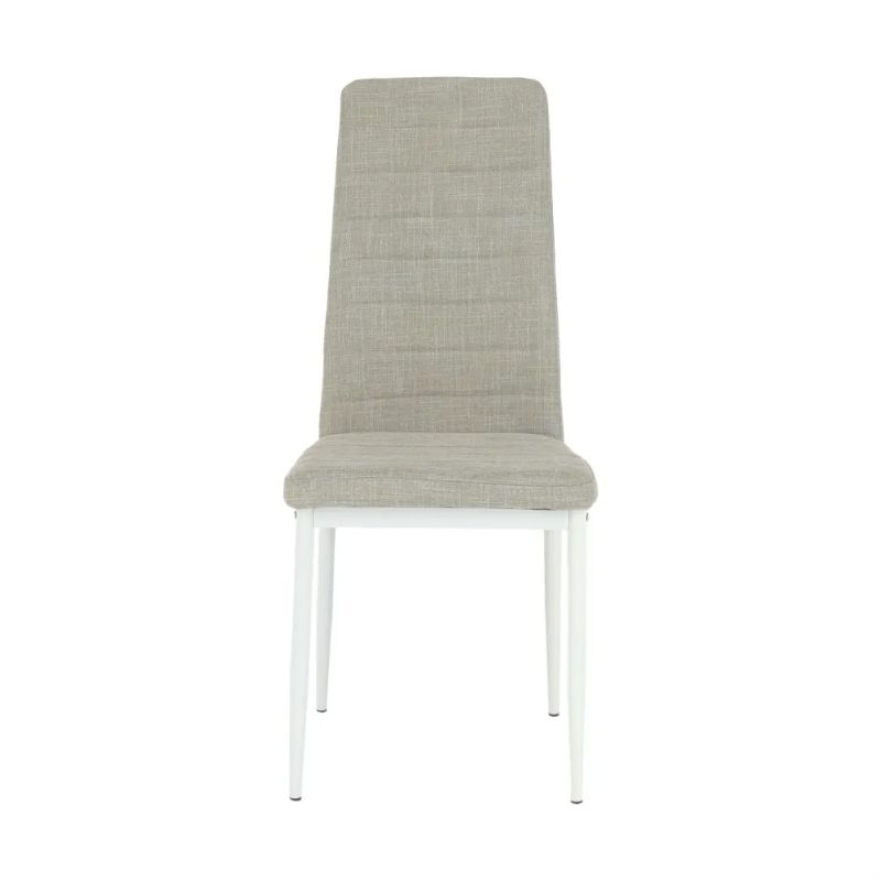 Stolička s jednoduchým dizajnom béžová látka