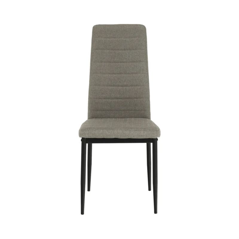 Stolička s jednoduchým dizajnom hnedá látka