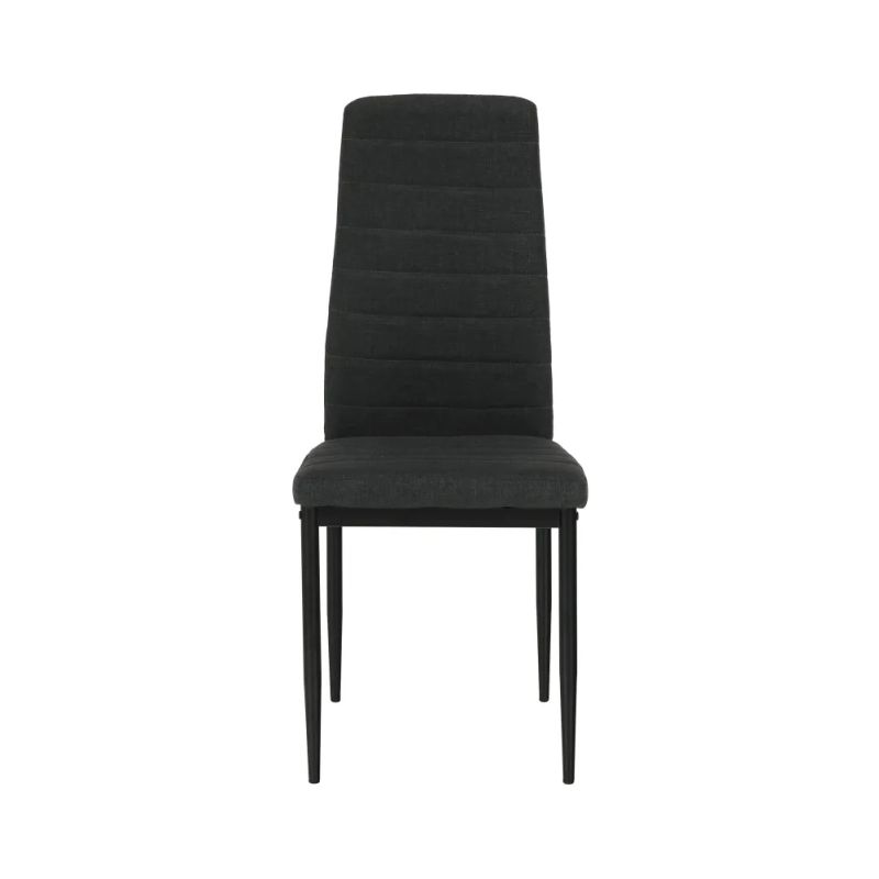 Stolička s jednoduchým dizajnom tmavosivá látka