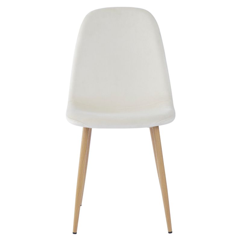 Komfortná stolička béžová Dulux Velvet látka