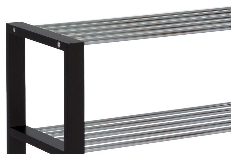 Botník 3-policový čierny