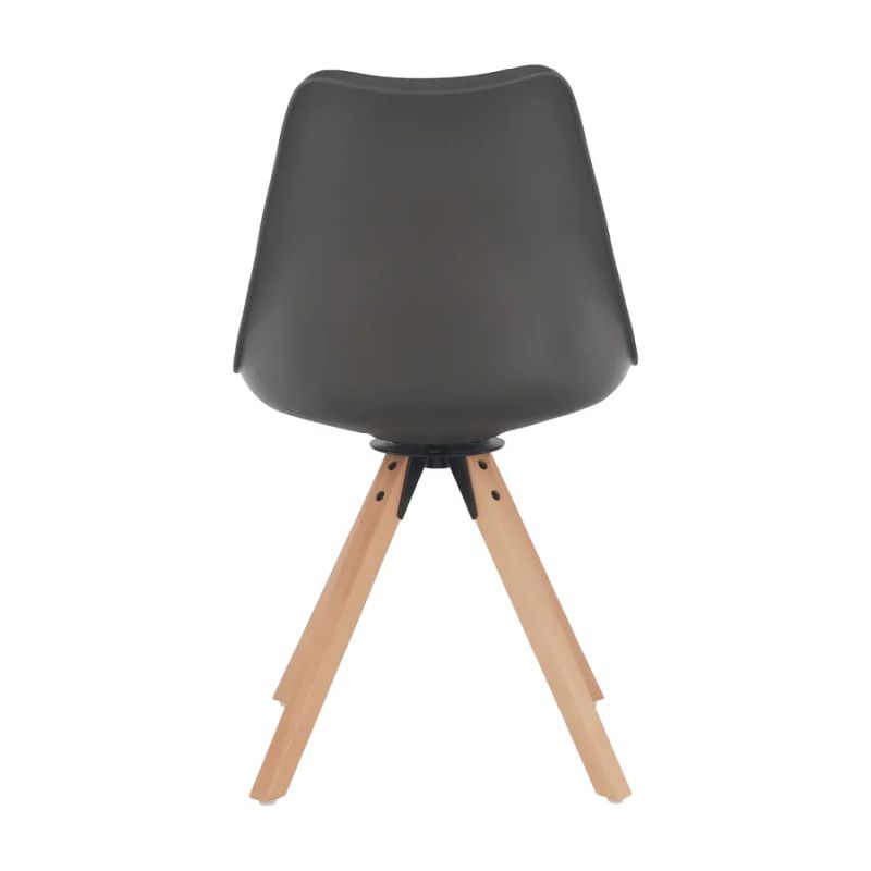 Štýlová otočná stolička tmavosivá