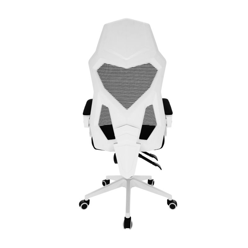 Moderné kancelárske/herné kreslo, čierna/biela