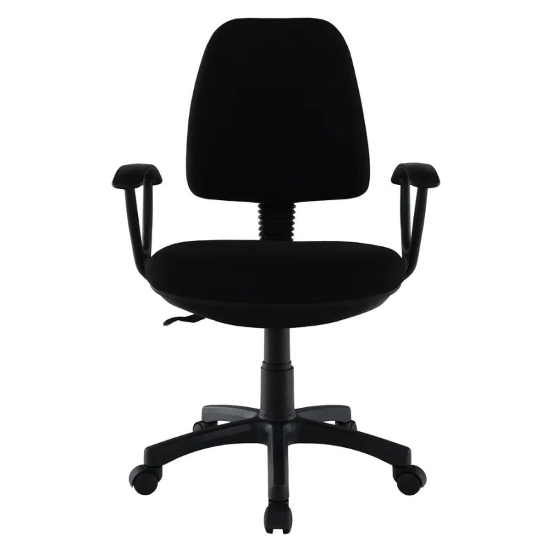 Jednoduchá kancelárska stolička čierna látka