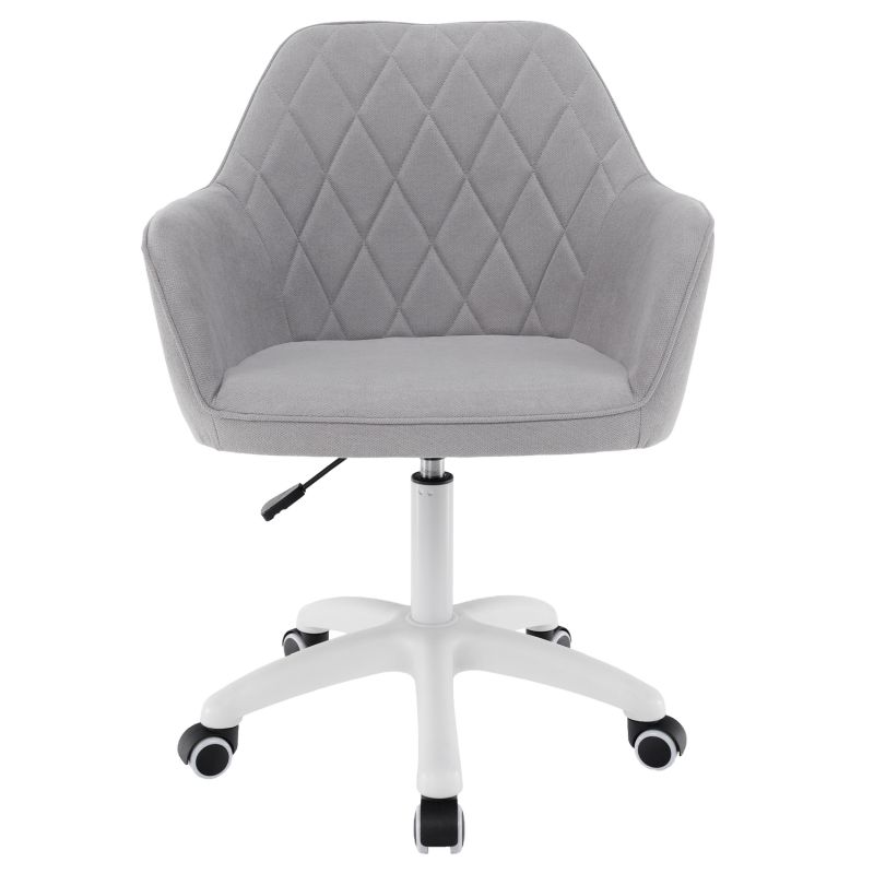 Nadčasové kancelárske kreslo, sivá látka