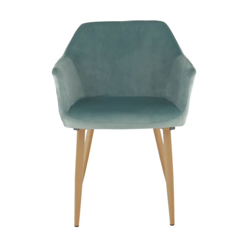 Kreslo do kuchyne a jedálne vo farbe mentolová s nohami vo farbe buk