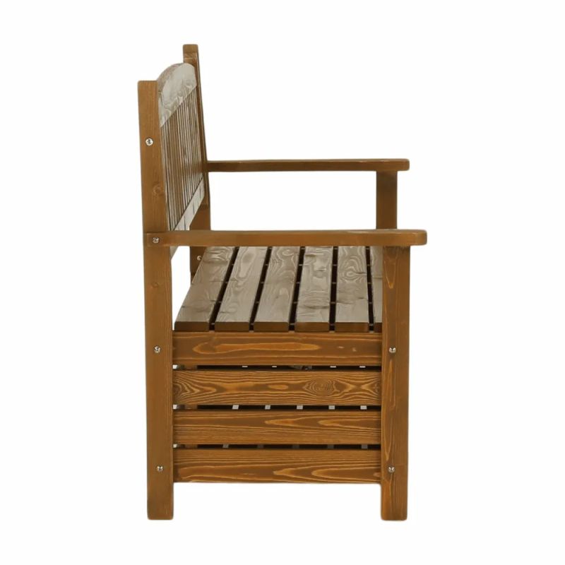 Záhradná lavička vyrobená z dreva hnedá, 150cm