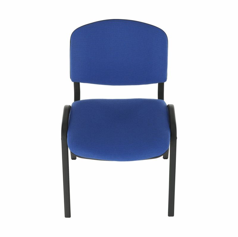 Kvalitná a pohodlná stolička s mäkkým sedením, modrá