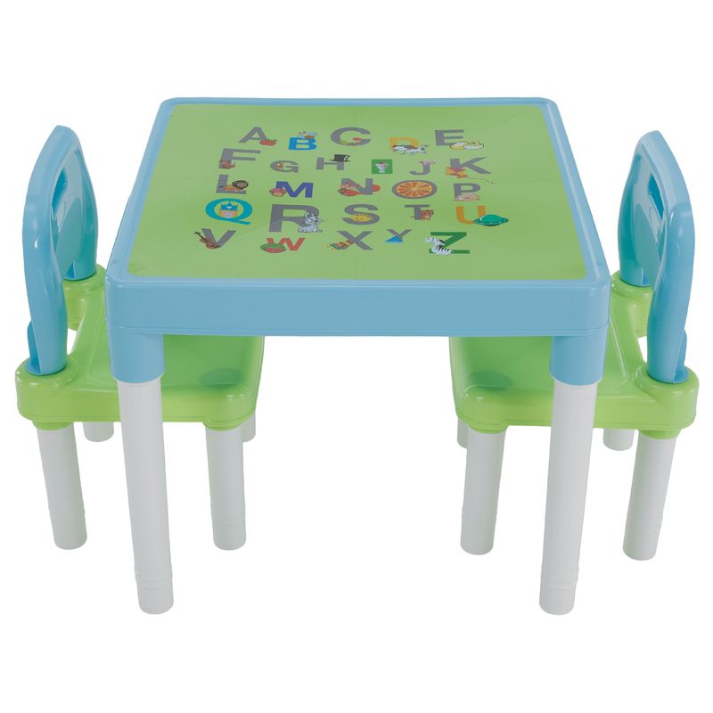 Detský set 1+2, modrá-zelená-biela