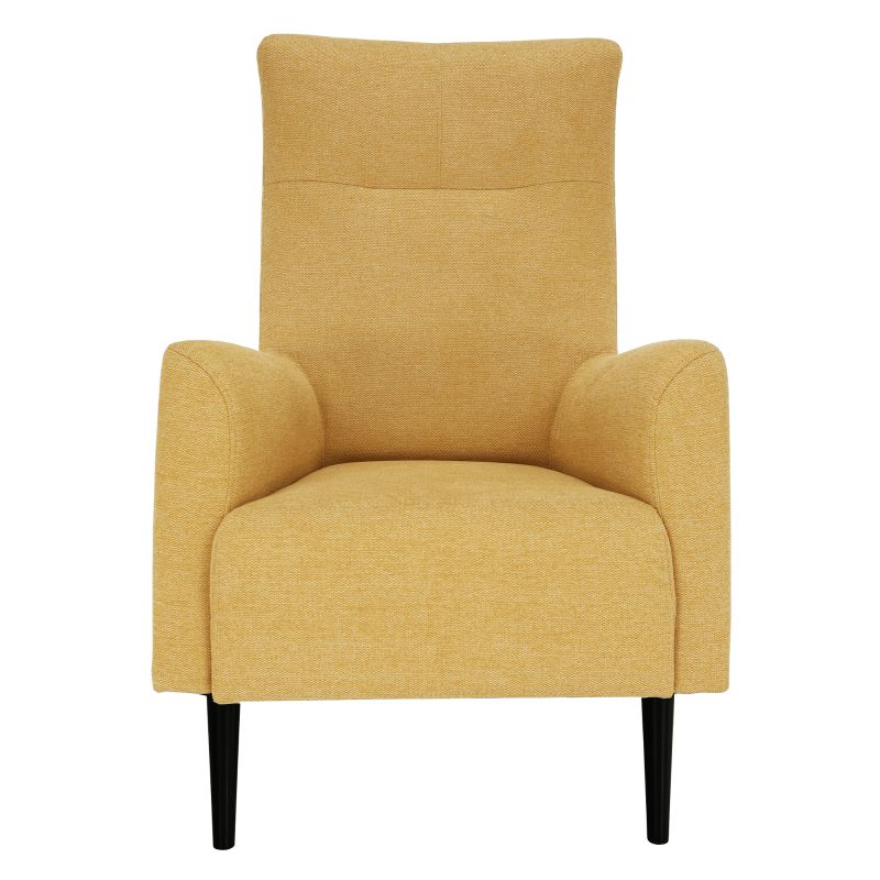 Komfortné kreslo ušiak, žltá/čierna