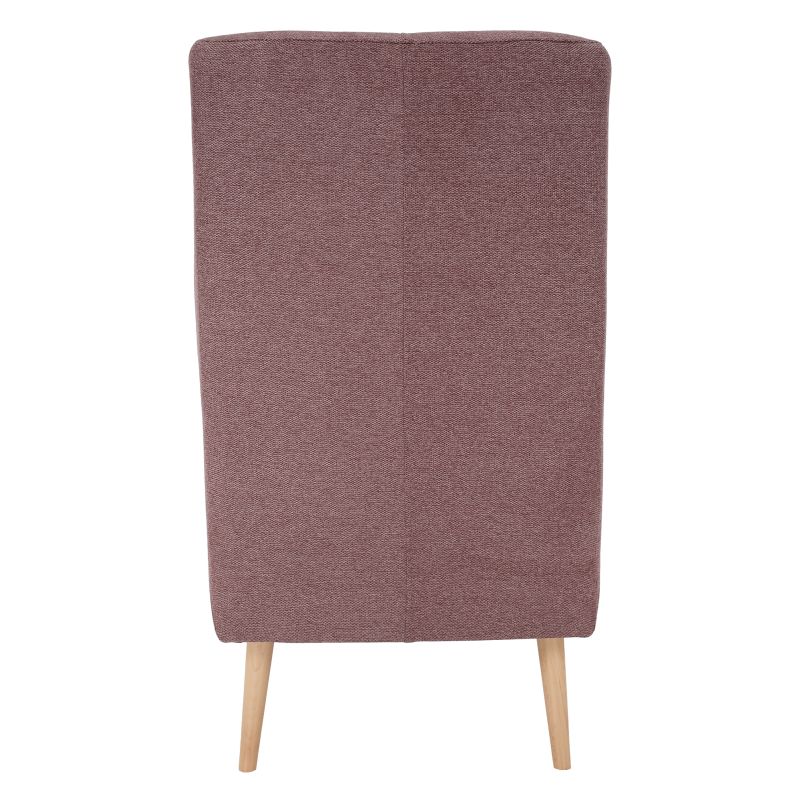 Komfortné kreslo ušiak, staroružová/buk