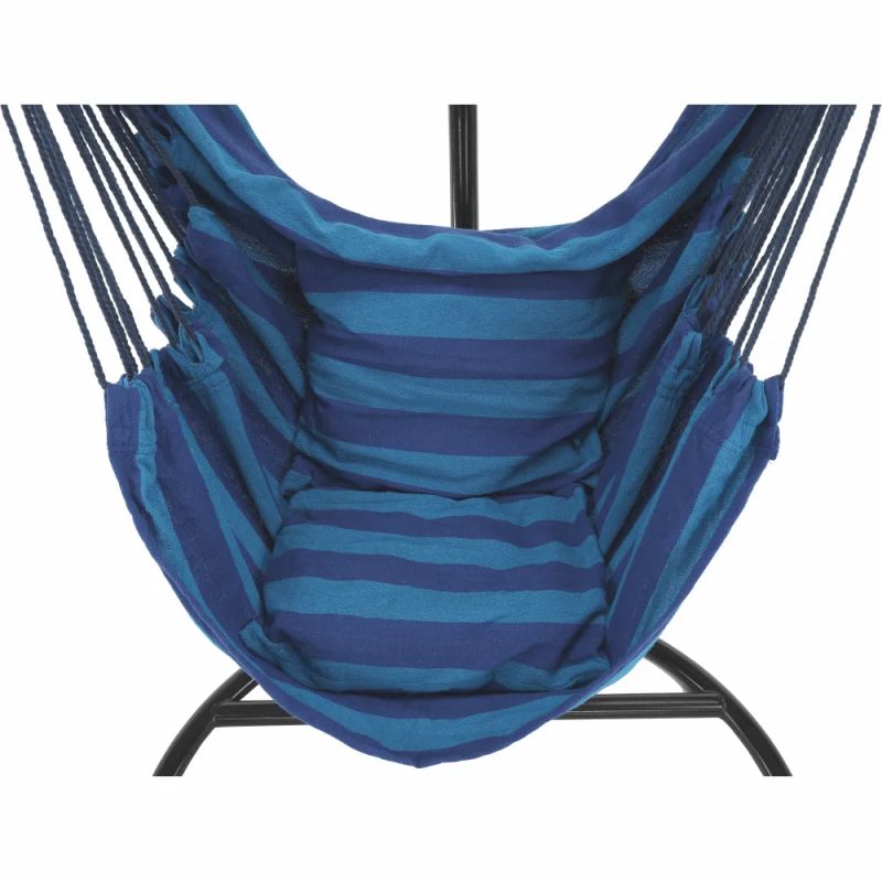 Závesné hojdacie kreslo modré