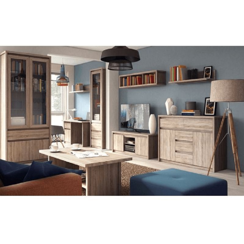 Konferenčný stolík s jednou policou, Dub sonoma