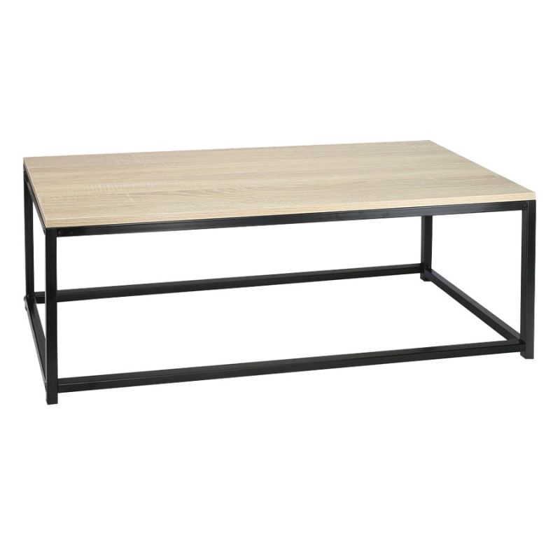 Set dvoch konferenčných stolíkov v industriálnom štýle, dub sonoma-čierna