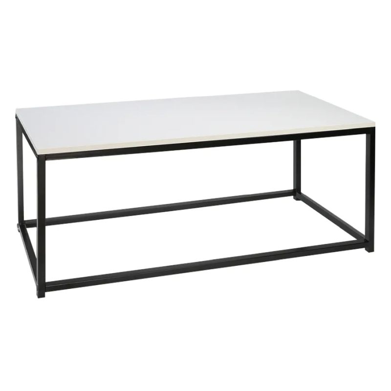 2 kusy konferenčných stolíkov TYP 2, matná biela/ čierna