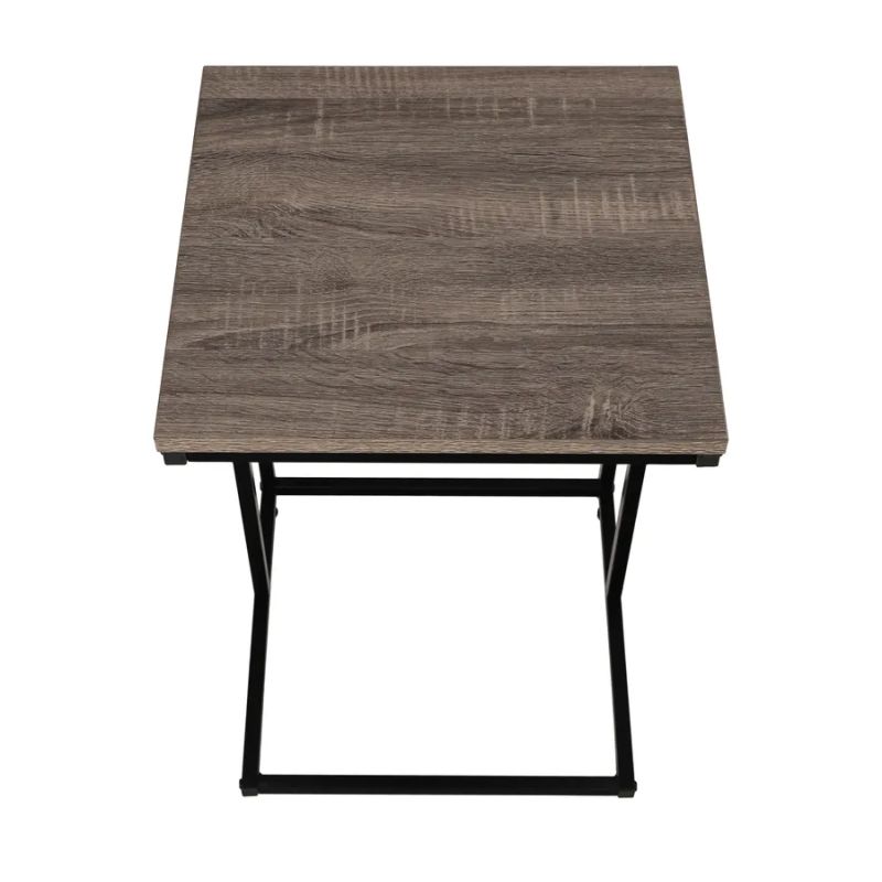 Príručný stolík v elegantných farbách dub/čierna