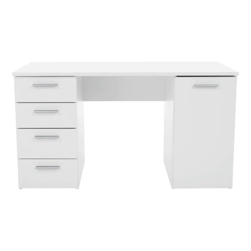 Praktický písací stôl vo farbe biela