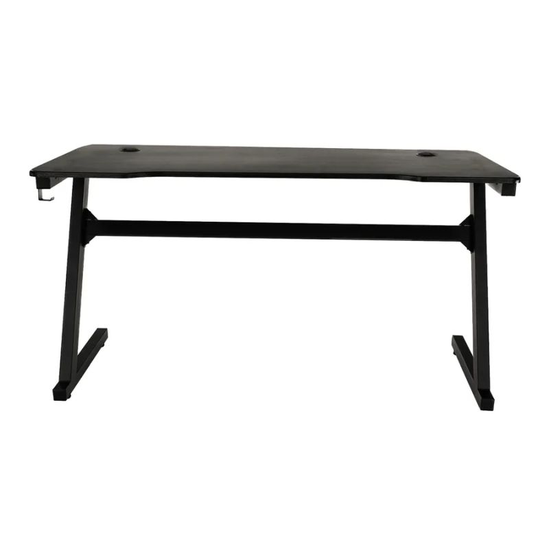 Herný stôl/počítačový stôl, čierna/červená, 140cm