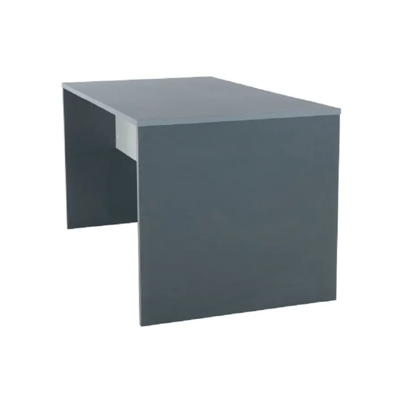 Moderný PC stôl z kvalitnej DTD, grafit/biela, 140cm