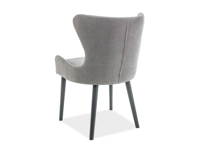 Precízne vyrobená stolička, grafit/sivá