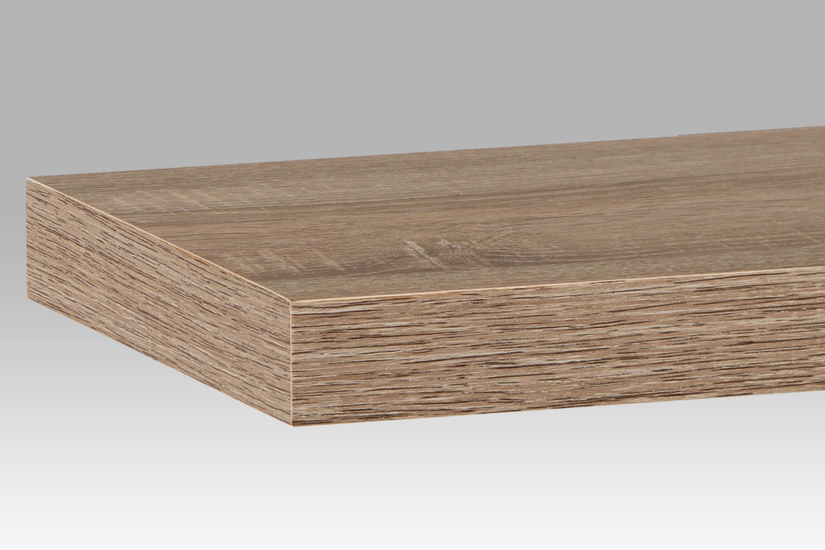 Moderná nástenná polička vo farbe dub sonoma