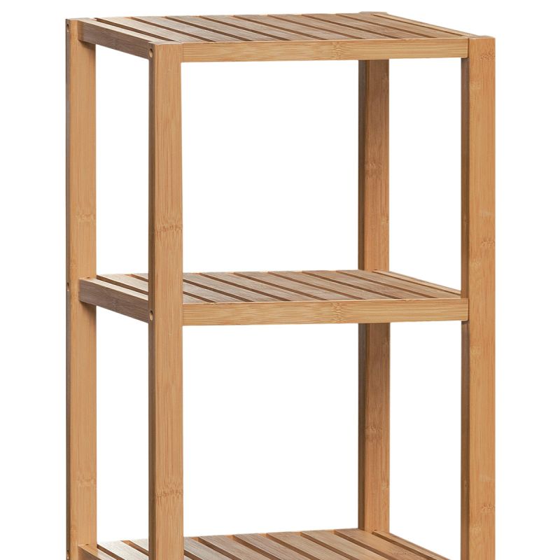 Úložný regál v prírodnej farbe 5-policový