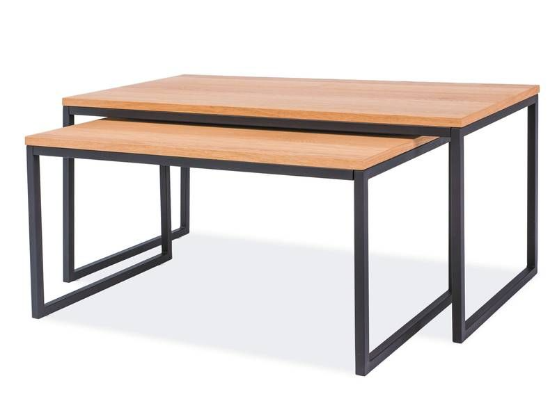 Štýlový a praktický konferenčný stolík 100, dub/čierna