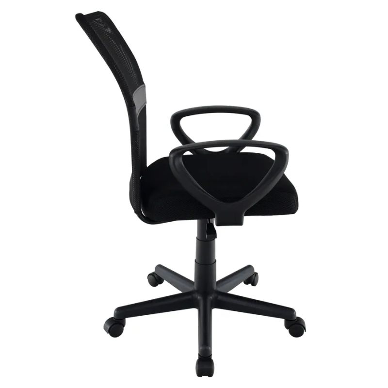 Kancelárska stolička v elegantnej čiernej sieťovine