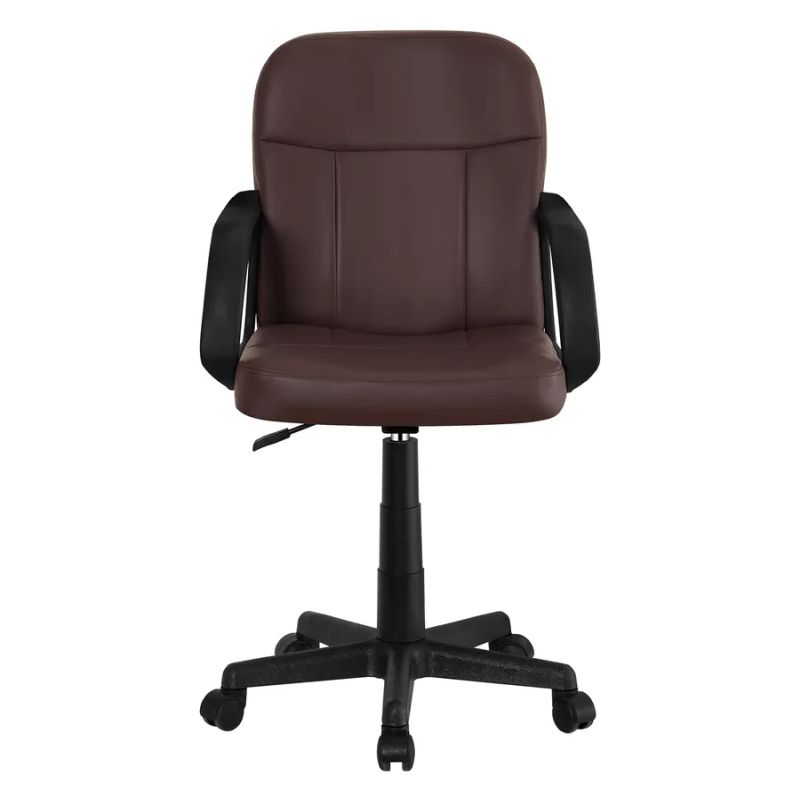 Kancelárske kreslo v elegantnej hnedej ekokoži