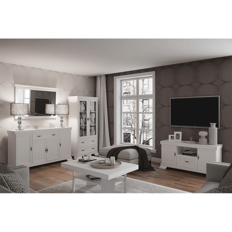 RTV stolík vo vidieckom štýle, sosna andersen