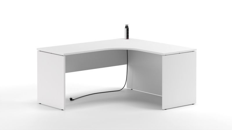 Moderný kancelársky stôl SRD-1600, rohový, PRAVÝ - viac farebných prevedení