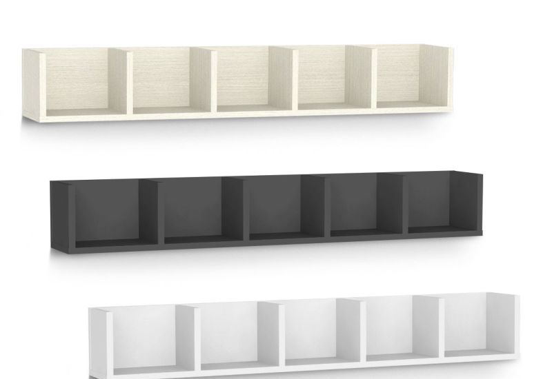 Jednoduchá polica 5-priečinková - viac farebných prevedení