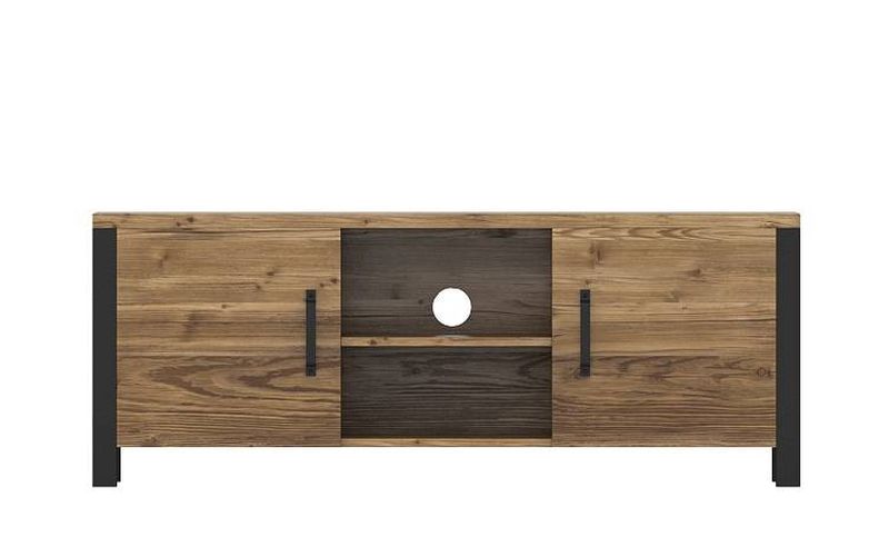 RTV stolík v zaujímavom štýle 2D 147, appenzeller fichte-čierna