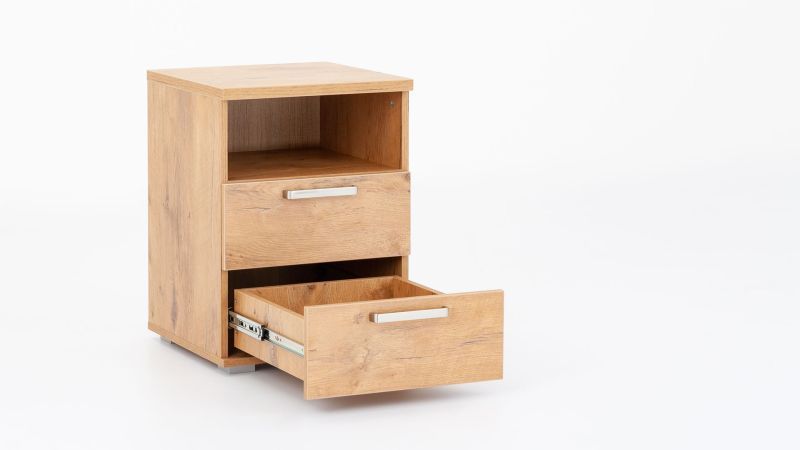 Nočný stolík  2x zásuvka, vysoký - viac farebných prevedení