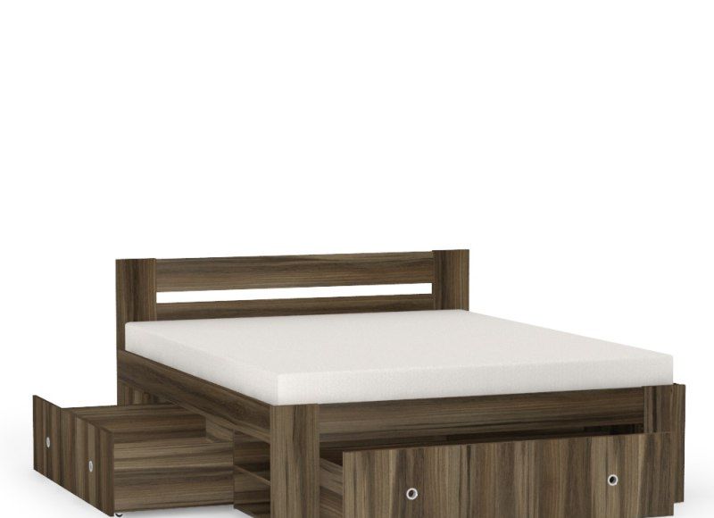 Dvojlôžko s úložným priestorom a vstavanými nočnými stolíkmi 160 - viac farebných prevedení