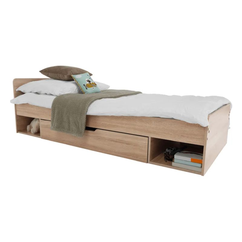 Detská-študentská posteľ 90, dub sonoma