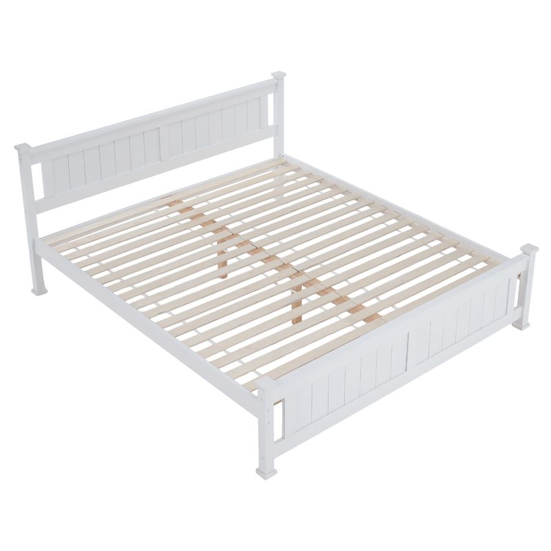 Manželská posteľ v provensálskom štýle 160, biela