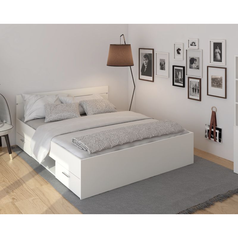 Elegantná posteľ s nádychom šarmu 160, biela