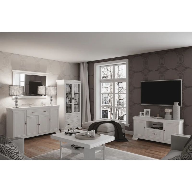 Komoda jednodverová rohová, sosna andersen