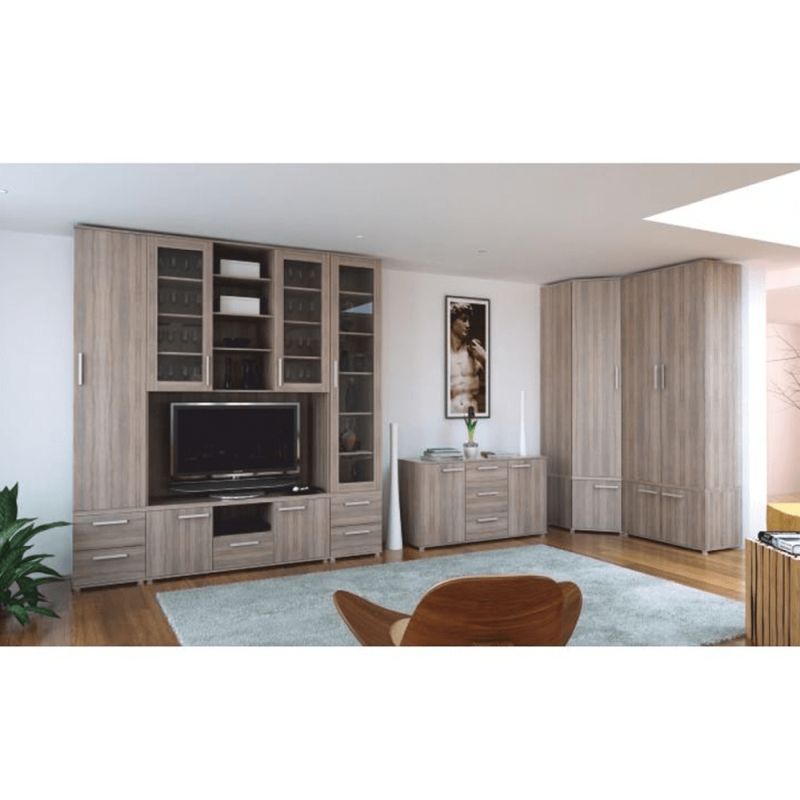 Praktická komoda 2-dverová, dub sonoma