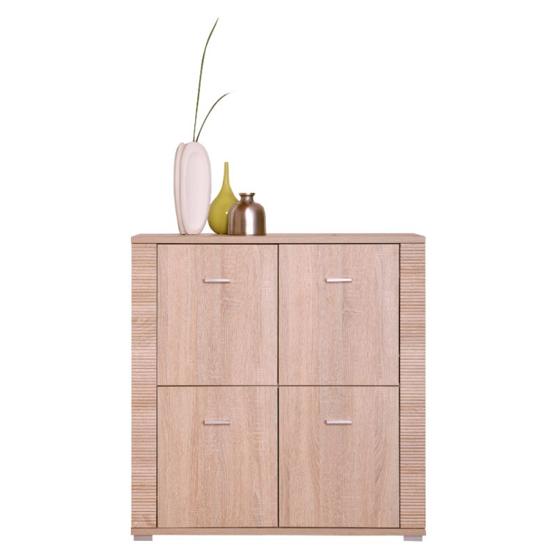 Štvordverová komoda, dub sonoma