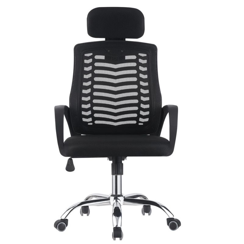 Jednoduché kancelárske elegantné kreslo v čiernom prevedení