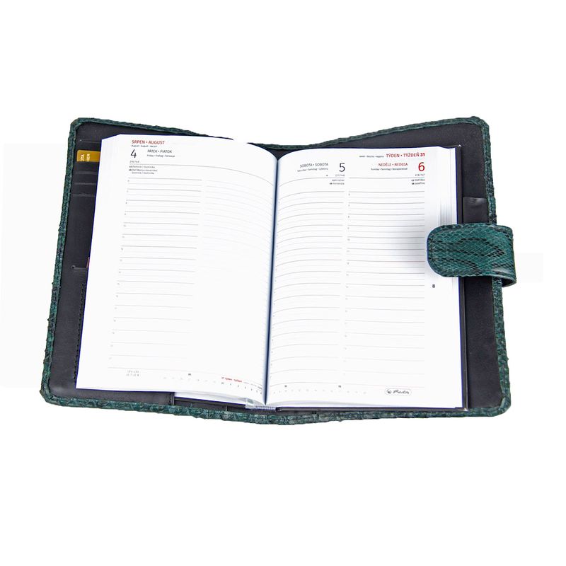 Kožený pracovný diár z pravej hadej kože (limitovaná edícia)