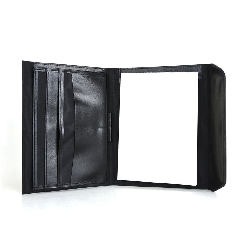 Kožený pracovný zápisník A5 v čiernej farbe