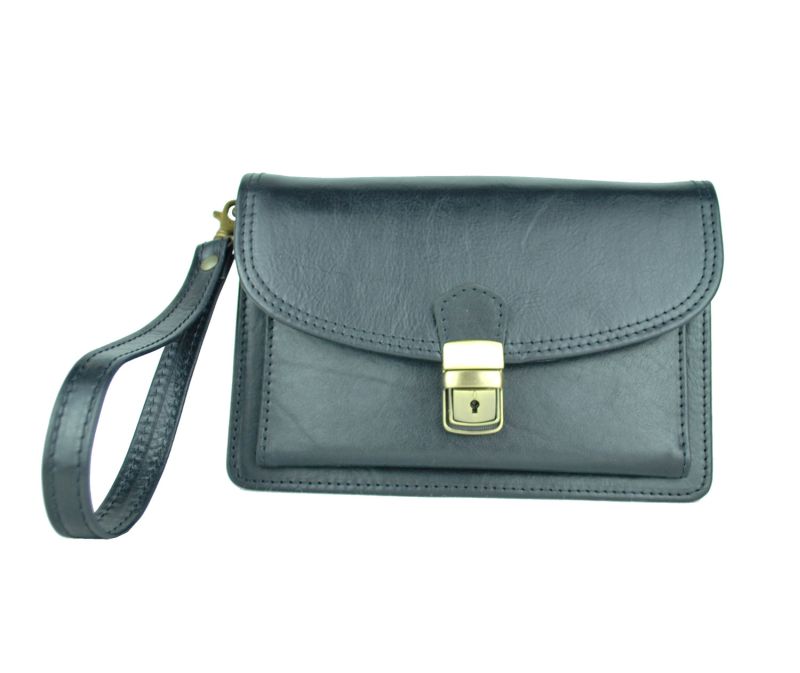 Kožená etua 7935, viacúčelové púzdro v čiernej farbe