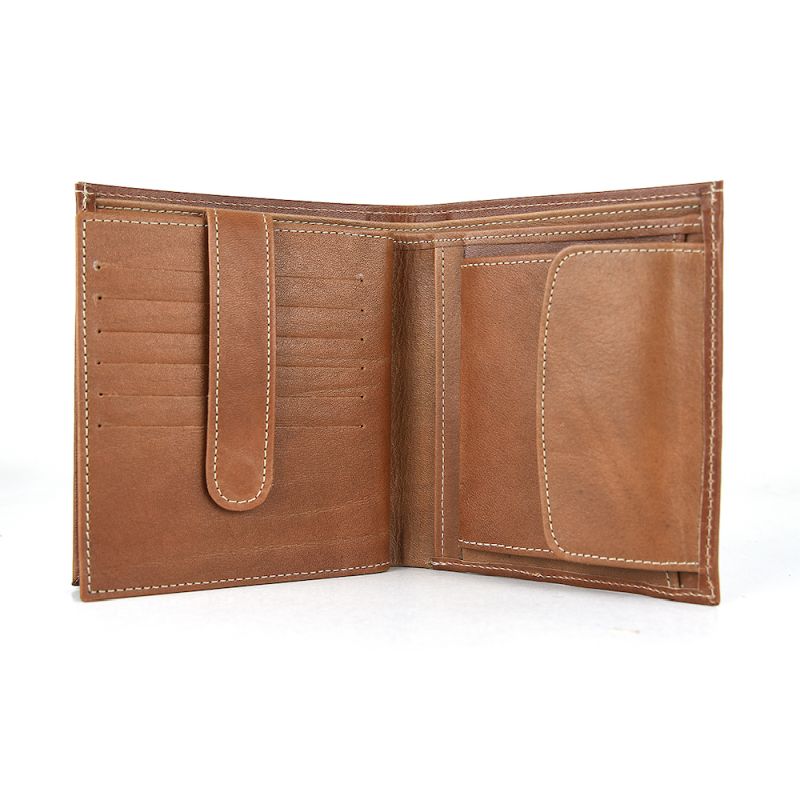 Luxusná kožená peňaženka v hnedej farbe