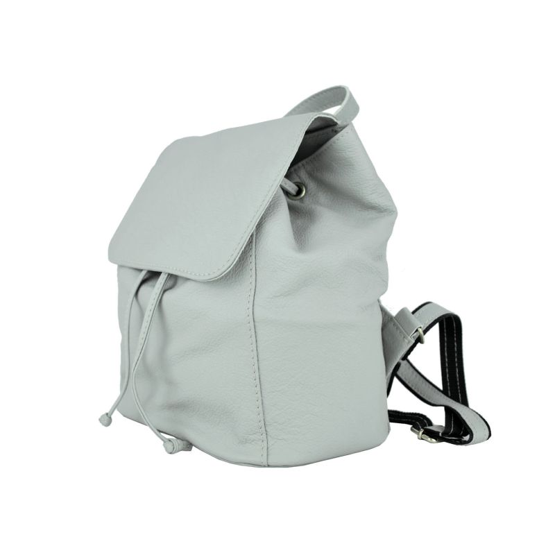 Luxusný kožený ruksak z pravej hovädzej kože 8659 v šedej farbe