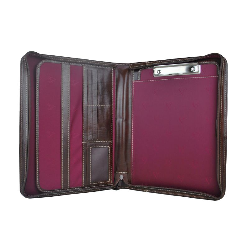 Luxusná exkluzívna kožená spisovka 8162 v tmavo hnedej farbe